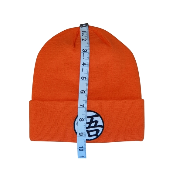 Dragon Ball Z CBZ Anime Goku Logo Knit Cuff Orange Beanie Hat Cap Adult OSFM - Picture 2 of 4